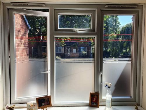 Half Frosted Privacy Glass